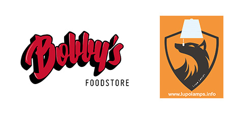 Logos: Bobby´s Foodstore und LupoLamps
